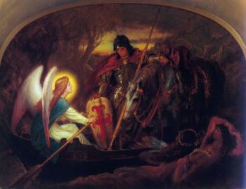 Sir Joseph Noel Paton : How an Angel rowed Sir Galahad